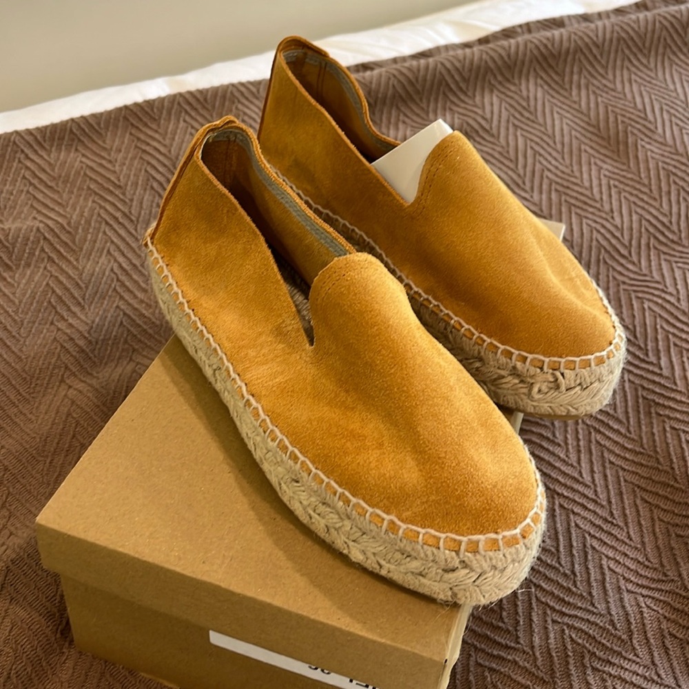 New Alma platform espadrille leather shoes